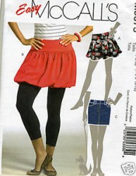 5375 SHORT BUBBLE OR STRAIGHT YOKE SKIRT PATTERN 4-12